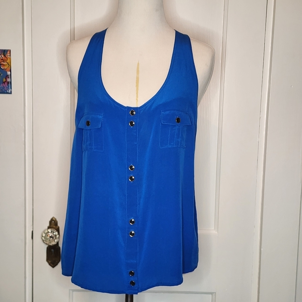 Yumi Kim Blue Myla Silk Tank